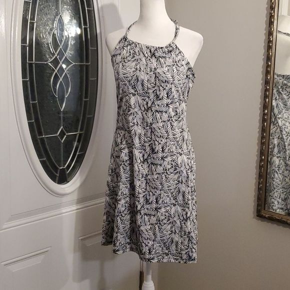 Eddie Bauer resort wear dress, built in bra, blue and white, S - Picture 1 of 6